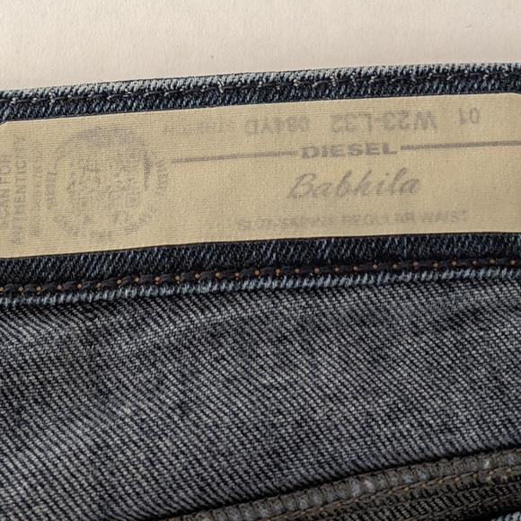 DIESEL Babhila Slim Skinny Women's frayed Hem Jeans Size: 01 W 23 L 32 - Picture 12 of 12